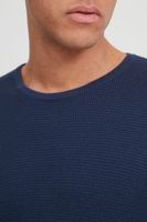 classique BLEND BHPullover homme pull grosse maille avec col rond pull en maille 20712645-194024 Bleu
