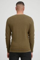 classique BLEND BHPullover homme pull grosse maille avec col rond pull en maille 20712645-171118 Gris