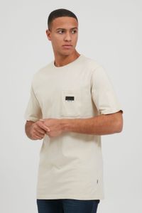 classic SOLID SDVicente men's T-shirt with crew neck shirt 21106125-130401 Beige