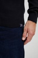 klassische FQ1924 FQErland Herren Zip-Jacke mit Stehkragen Jacke 21900122-ME-193911 Schwarz