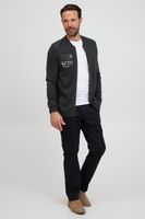 klassische FQ1924 FQErland Herren Zip-Jacke mit Stehkragen Jacke 21900122-ME-200278 Grau