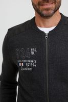 klassische FQ1924 FQErland Herren Zip-Jacke mit Stehkragen Jacke 21900122-ME-200278 Grau