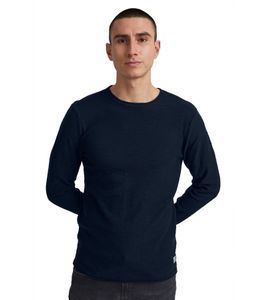classique 11 PROJECT PRFriko homme pull maille fine avec col rond pull en maille 20714436ME-194024 Bleu