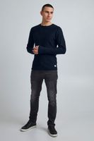 classique 11 PROJECT PRFriko homme pull maille fine avec col rond pull en maille 20714436ME-194024 Bleu