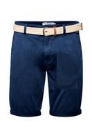 klassische 11 PROJECT PRFribus Herren Chino Shorts mit Knopf und Reißverschluss Shorts 20714807ME-194024 Blau