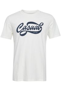klassisches CASUAL FRIDAY CFThor Herren T-Shirt mit Rundhals Shirt 20504281-114201 Weiß