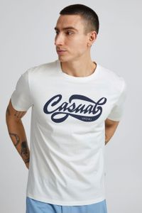 classic CASUAL FRIDAY CFThor men's T-shirt with crew neck shirt 20504281-114201 White