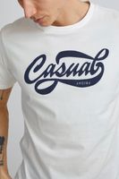 klassisches CASUAL FRIDAY CFThor Herren T-Shirt mit Rundhals Shirt 20504281-114201 Weiß