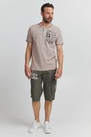 classic FQ1924 FQIikay men's T-shirt with crew neck shirt 21900187-ME-171113 Brown