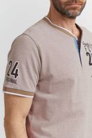 classic FQ1924 FQIikay men's T-shirt with crew neck shirt 21900187-ME-171113 Brown