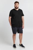 klassisches SOLID SDBedo BT Herren T-Shirt mit V-Ausschnitt Shirt 21300881-ME-194007 Schwarz