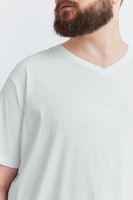 klassisches SOLID SDBedo BT Herren T-Shirt mit V-Ausschnitt Shirt 21300881-ME-110601 Weiß