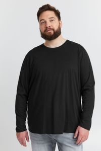 klassisches SOLID SDBedon BT Herren Longsleeve mit Rundhals Langarm-Shirt 21300882-ME-194007 Schwarz