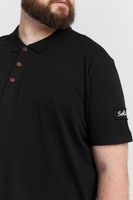 klassisches SOLID SDTrip BT Herren Poloshirt mit 3-Knopf-Leiste Shirt 21300885-ME-799000 Schwarz