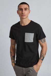 klassisches BLEND BHBenedikt Herren T-Shirt mit Rundhals Shirt 20714408ME-194007 Schwarz