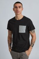 klassisches BLEND BHBenedikt Herren T-Shirt mit Rundhals Shirt 20714408ME-194007 Schwarz