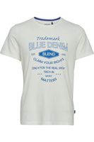 klassisches BLEND BHAdam Herren T-Shirt mit Rundhals Shirt 20714404ME-110602 Weiß