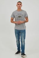 klassisches BLEND BHAdam Herren T-Shirt mit Rundhals Shirt 20714404ME-200274 Grau