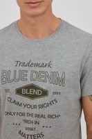 klassisches BLEND BHAdam Herren T-Shirt mit Rundhals Shirt 20714404ME-200274 Grau