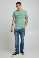 clásica BLEND BHAmatus hombre camiseta con cuello redondo camiseta hombre 20714728ME-165815 Turquesa