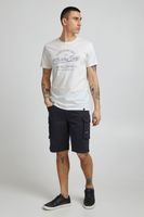 klassisches BLEND BHAmatus Herren T-Shirt mit Rundhals Shirt 20714728ME-110602 Weiß
