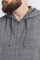 classic BLEND BT Velno men's hooded jacket with zipper sweat jacket 20714928ME-200277 Grey