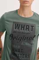 klassisches BLEND Herren T-Shirt mit Rundhals Shirt 20714250-186011 Grün