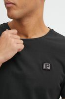 klassisches 11 PROJECT PRChris Herren T-Shirt mit Rundhals Shirt 20715521ME-194007 Schwarz