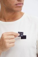 klassisches 11 PROJECT PRChris Herren T-Shirt mit Rundhals Shirt 20715521ME-120804 Weiß