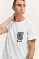 klassisches BLEND Herren T-Shirt mit Rundhals Shirt 20714914-110602 Weiß