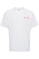 klassisches SOLID SDElam Herren T-Shirt mit Rundhals Shirt 21107521-110601 Weiß