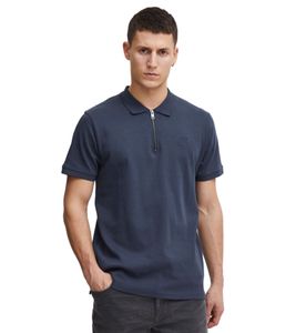 klassisches SOLID SDZakir Herren Poloshirt mit Reißverschluss Shirt 21301022-ME-194010 Blau
