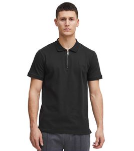 klassisches SOLID SDZakir Herren Poloshirt mit Reißverschluss Shirt 21301022-ME-194008 Schwarz