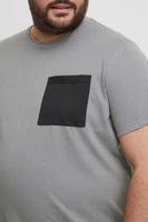 klassisches BLEND BHBenedikt BT Herren T-Shirt mit Rundhals Shirt Große Größen 20716313ME-184006 Grau