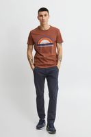 classic BLEND men's T-shirt with crew neck shirt 20715022-191333 Red