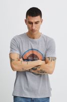 classic BLEND men's T-shirt with crew neck shirt 20715022-200274 Grey