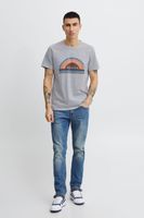 classic BLEND men's T-shirt with crew neck shirt 20715022-200274 Grey