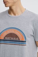 classic BLEND men's T-shirt with crew neck shirt 20715022-200274 Grey