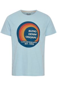 klassisches BLEND Herren T-Shirt mit Rundhals Shirt 20715043-144210 Blau