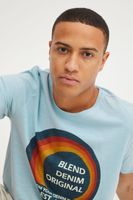klassisches BLEND Herren T-Shirt mit Rundhals Shirt 20715043-144210 Blau