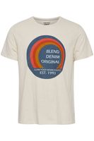 klassisches BLEND Herren T-Shirt mit Rundhals Shirt 20715043-120804 Weiß