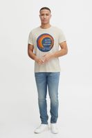 klassisches BLEND Herren T-Shirt mit Rundhals Shirt 20715043-120804 Weiß