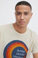 klassisches BLEND Herren T-Shirt mit Rundhals Shirt 20715043-120804 Weiß