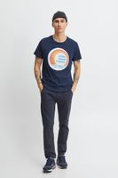 klassisches BLEND Herren T-Shirt mit Rundhals Shirt 20715043-194024 Blau