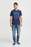 klassisches BLEND Herren T-Shirt mit Rundhals Shirt 20715675-194024 Blau