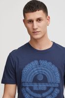 klassisches BLEND Herren T-Shirt mit Rundhals Shirt 20715675-194024 Blau