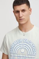 klassisches BLEND Herren T-Shirt mit Rundhals Shirt 20715675-110602 Weiß