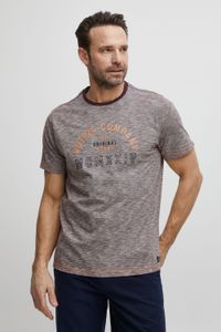 klassisches FQ1924 FQIvar Herren T-Shirt mit Rundhals Shirt 21900538-ME-191619 Braun