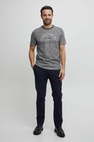 clásica FQ1924 FQIvar hombre camiseta con cuello redondo camiseta hombre 21900538-ME-194011 Gris