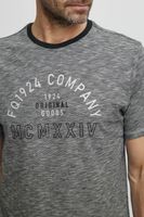 clásica FQ1924 FQIvar hombre camiseta con cuello redondo camiseta hombre 21900538-ME-194011 Gris